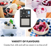 Sweet Sundae Ice Cream Maker 1.5L – Self-Cooling Compressor, 200W, Auto Clean, 3H Cooling, Black Stainless Steel